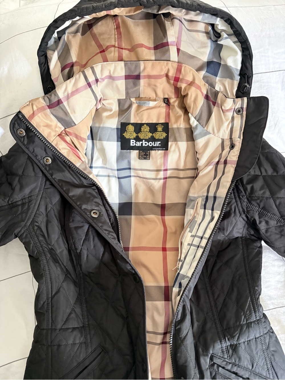 Barbour Quilted Jacket - Size 4